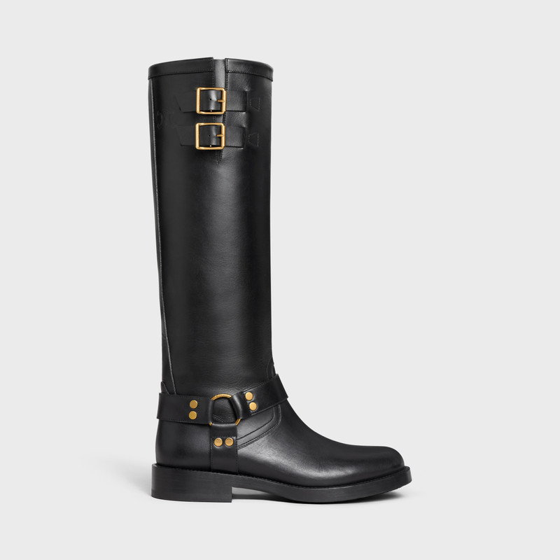 HIGH BOOT CELINE BIKER in CALFSKIN - VEGETAL TANNING - 1