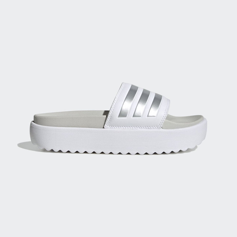 Wmns Adilette 플랫폼 슬라이드 'White Zero Metallic 이름 * - 1