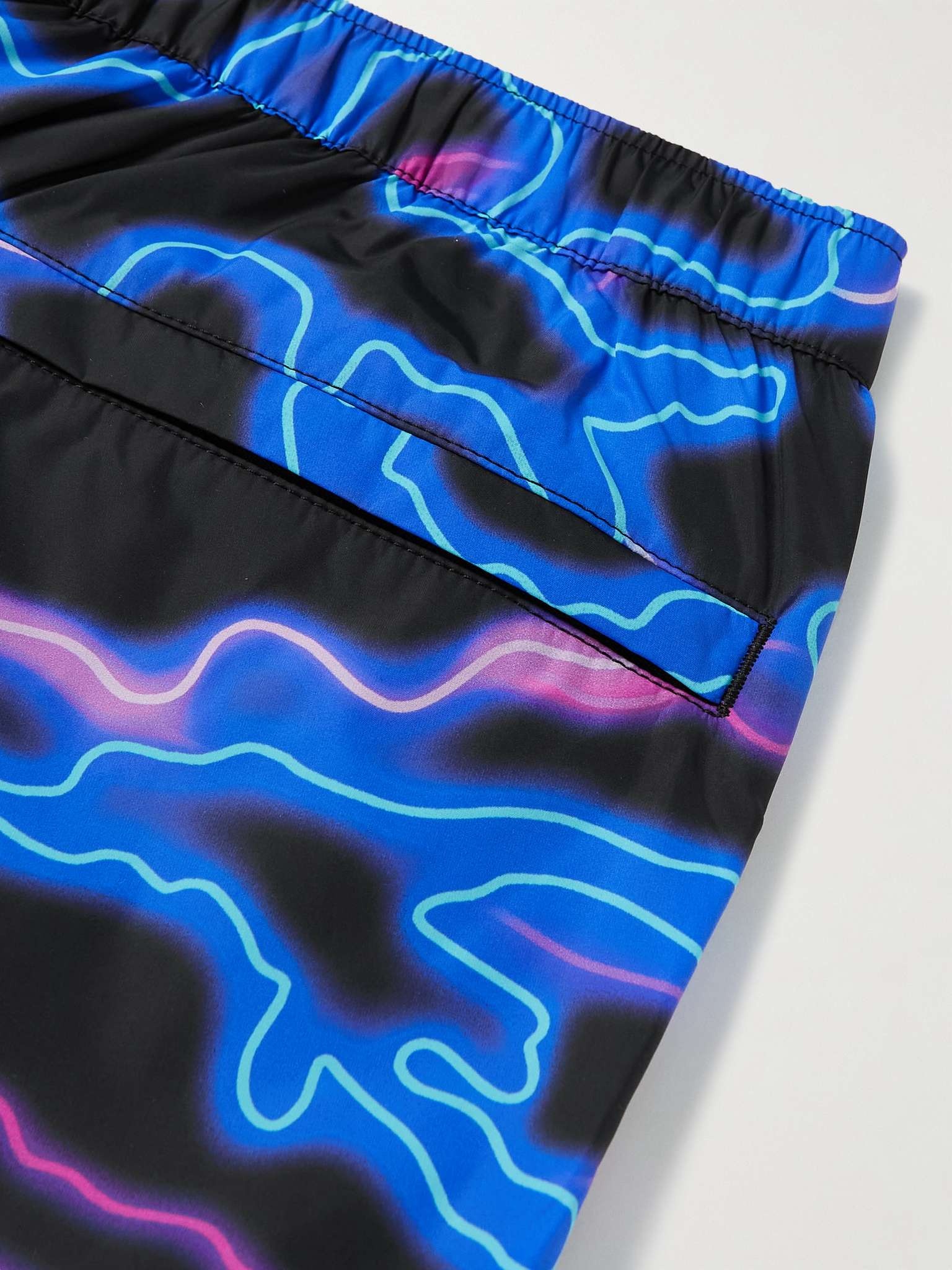 Straight-Leg Mid-Length Printed Swim Shorts - 4