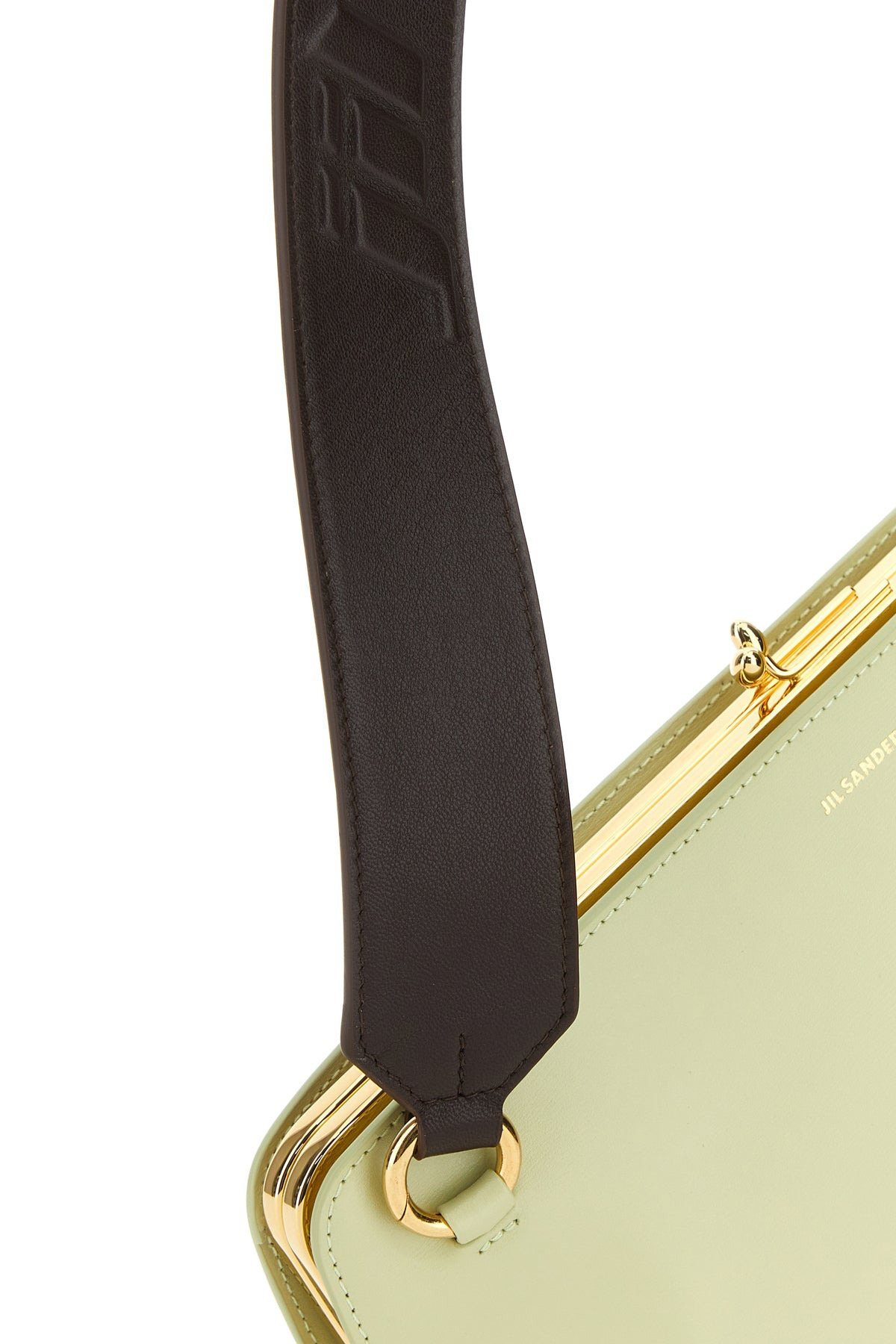 Pastel green leather shoulder bag - 4