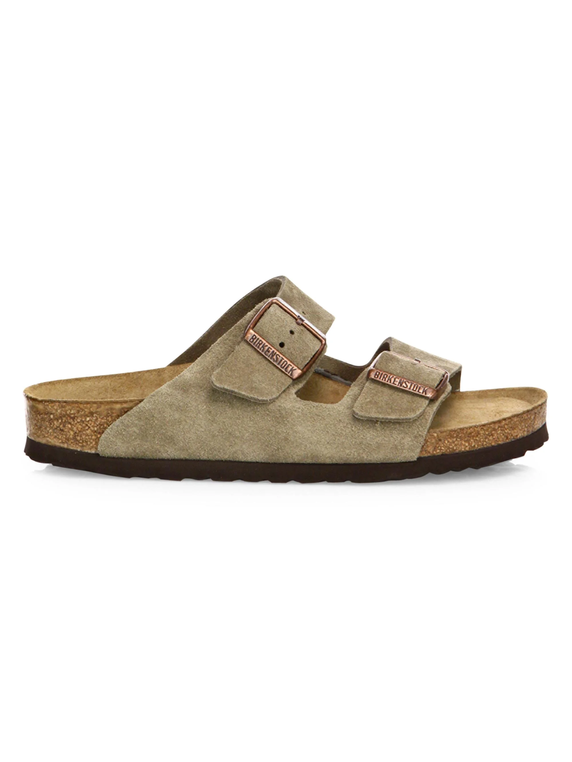 Women's Women's's Arizona Suede Double-Strap Sandals - Taupe - 1