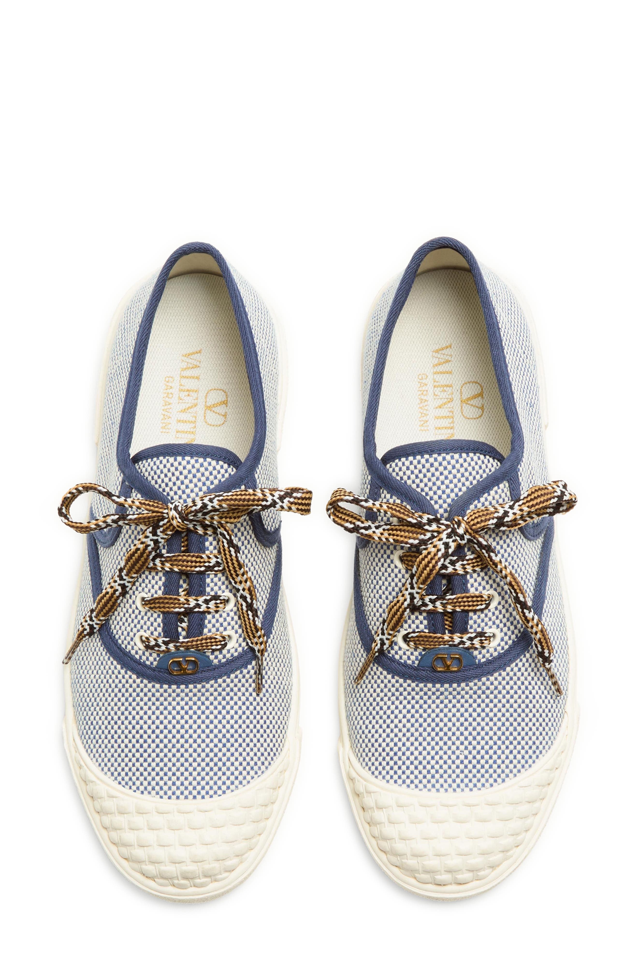 Valentino Garavani Bay by Bay Low Top Sneaker in Blue/White Multi at Nordstrom - 5