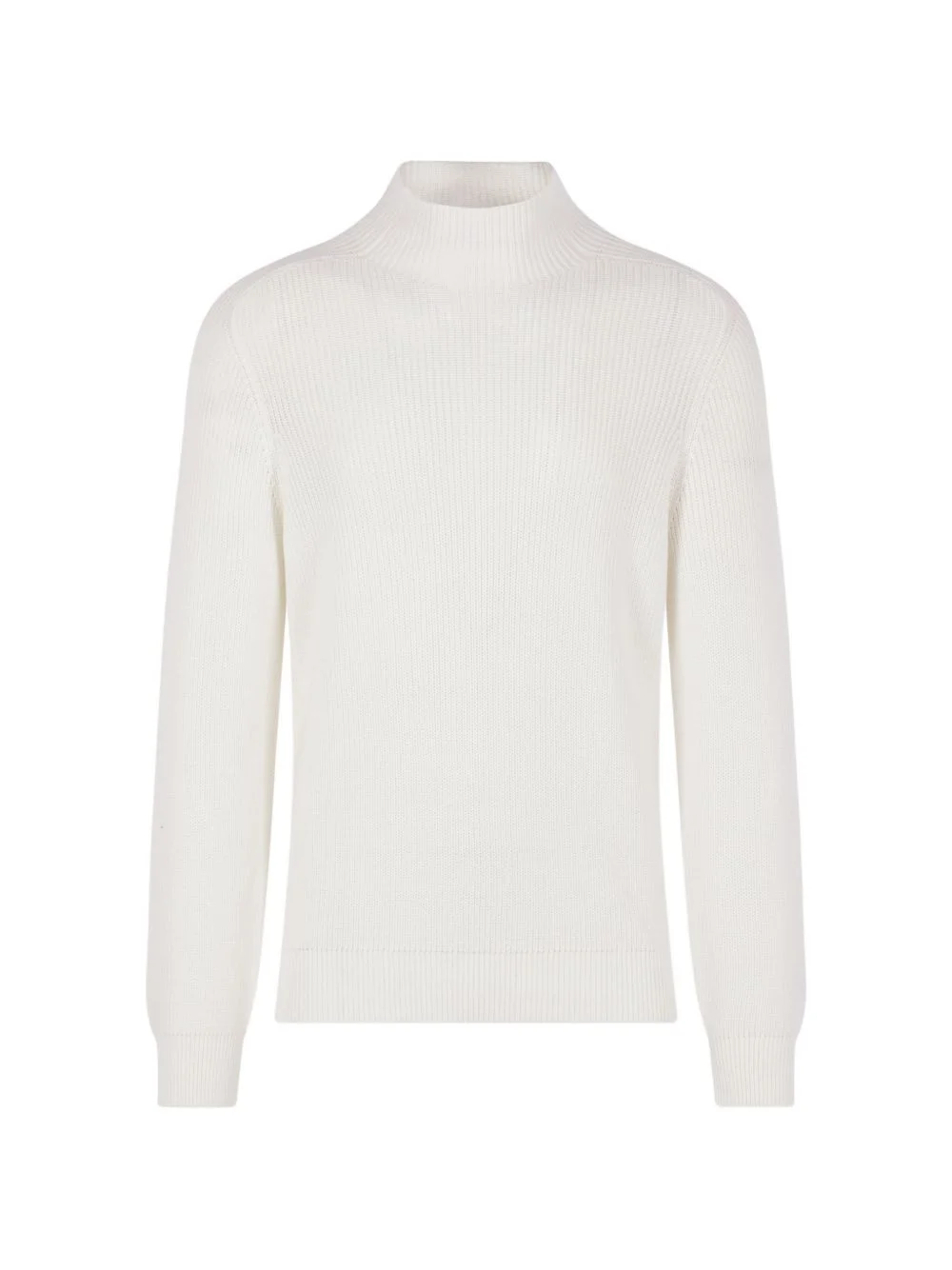 rib mock-neck sweater - 1