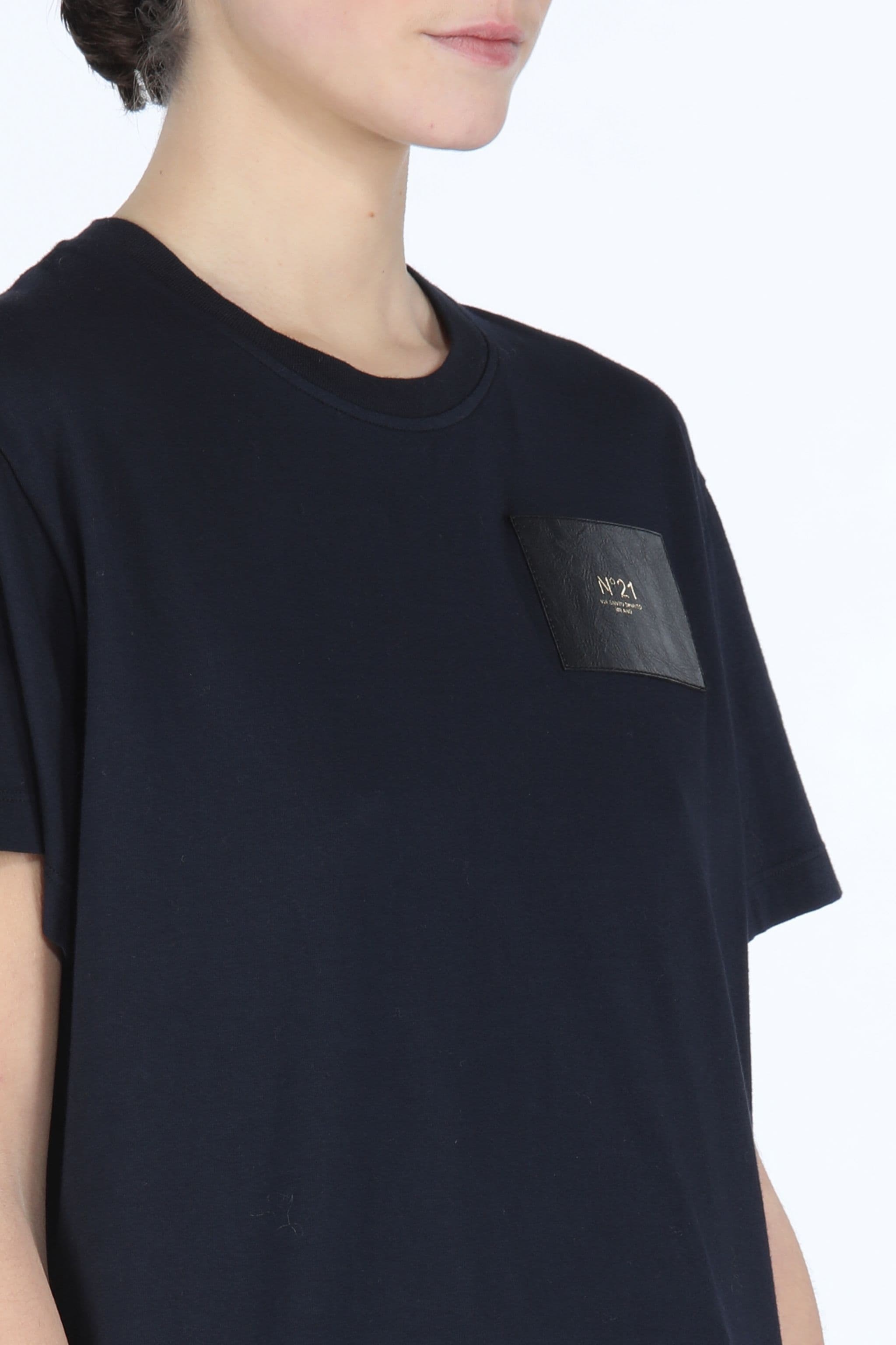 LOGO-PATCH COTTON T-SHIRT - 5