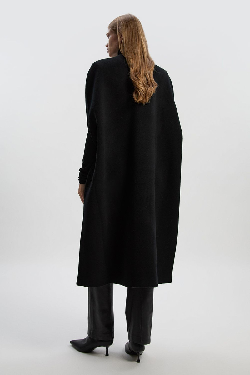 Tailored Cape Midi Coat 4