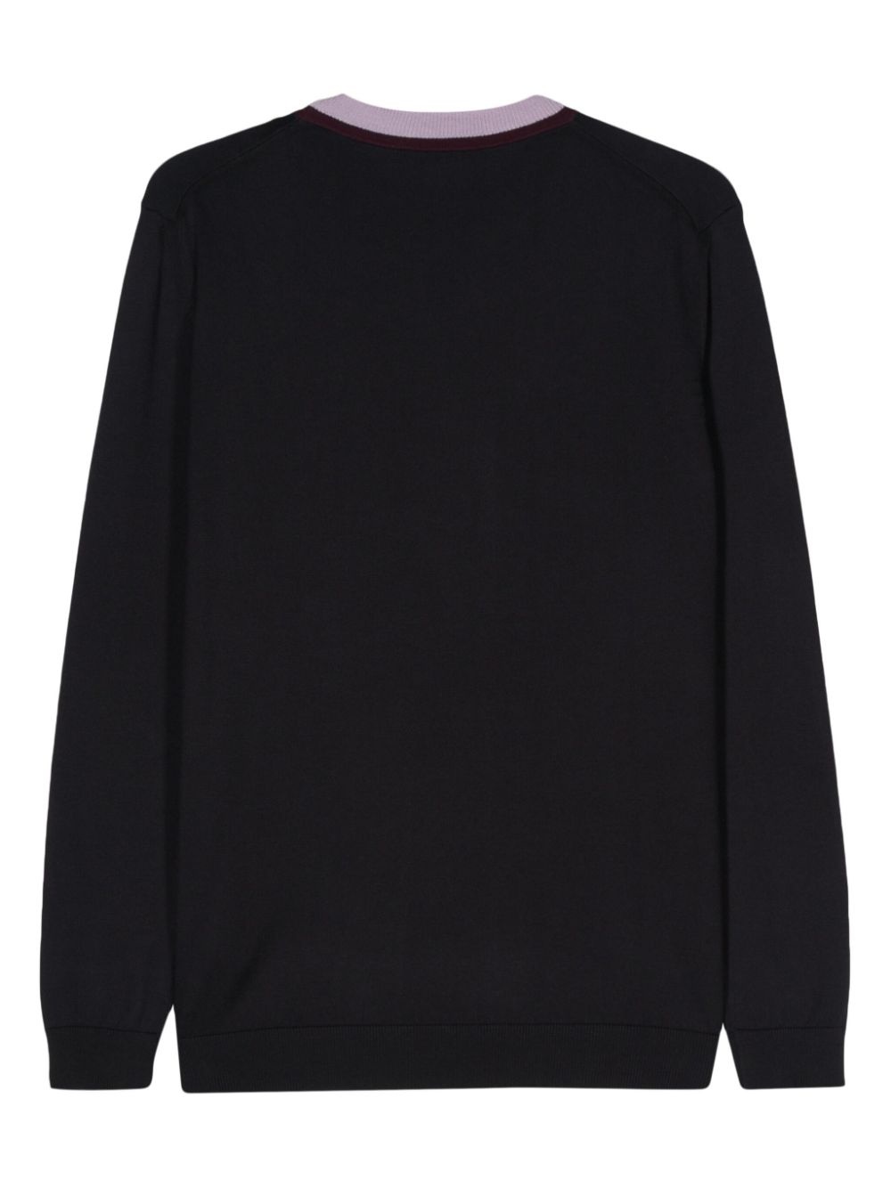 VLogo striped-neck jumper - 2