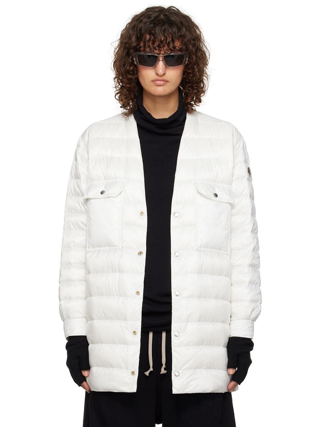 Moncler + Rick Owens Off-White Outershirt Jacket - 1