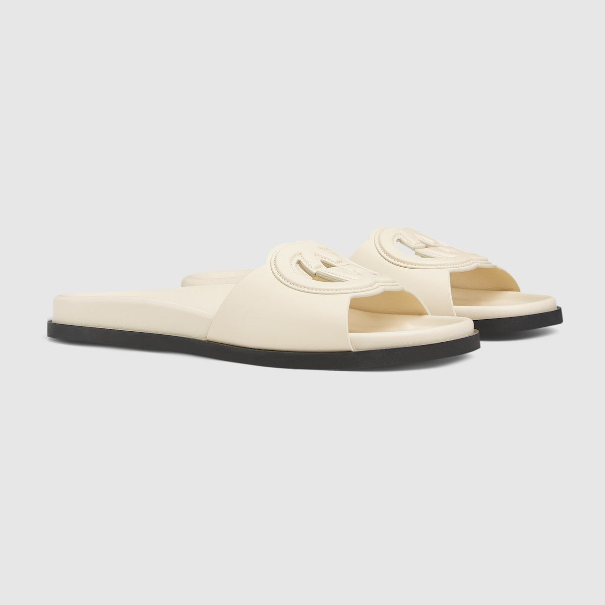 Gucci Interlocking G Slide Sandals - 2