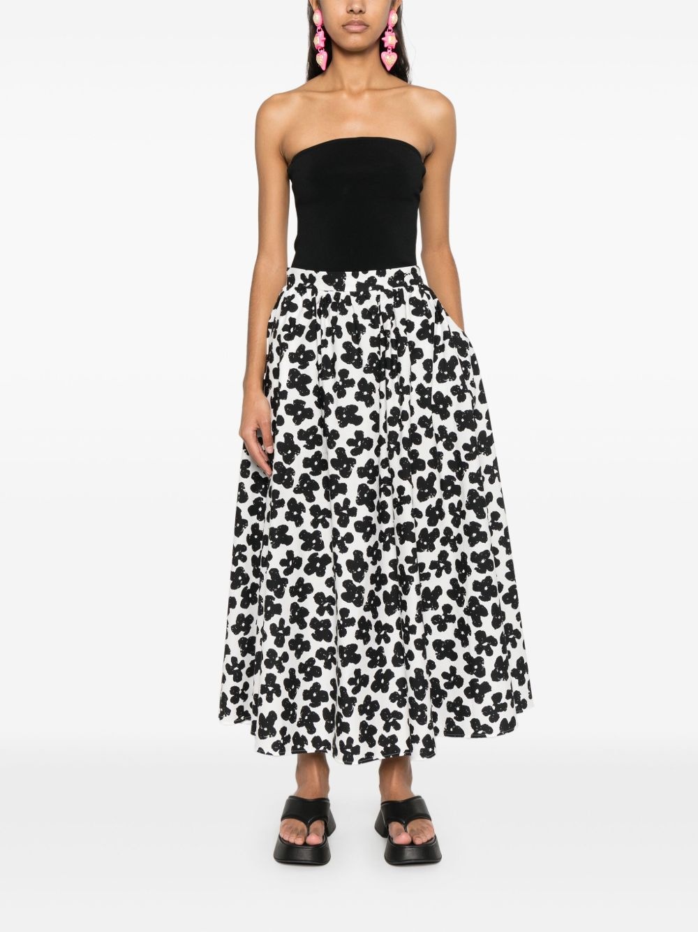 floral-print maxi skirt - 2