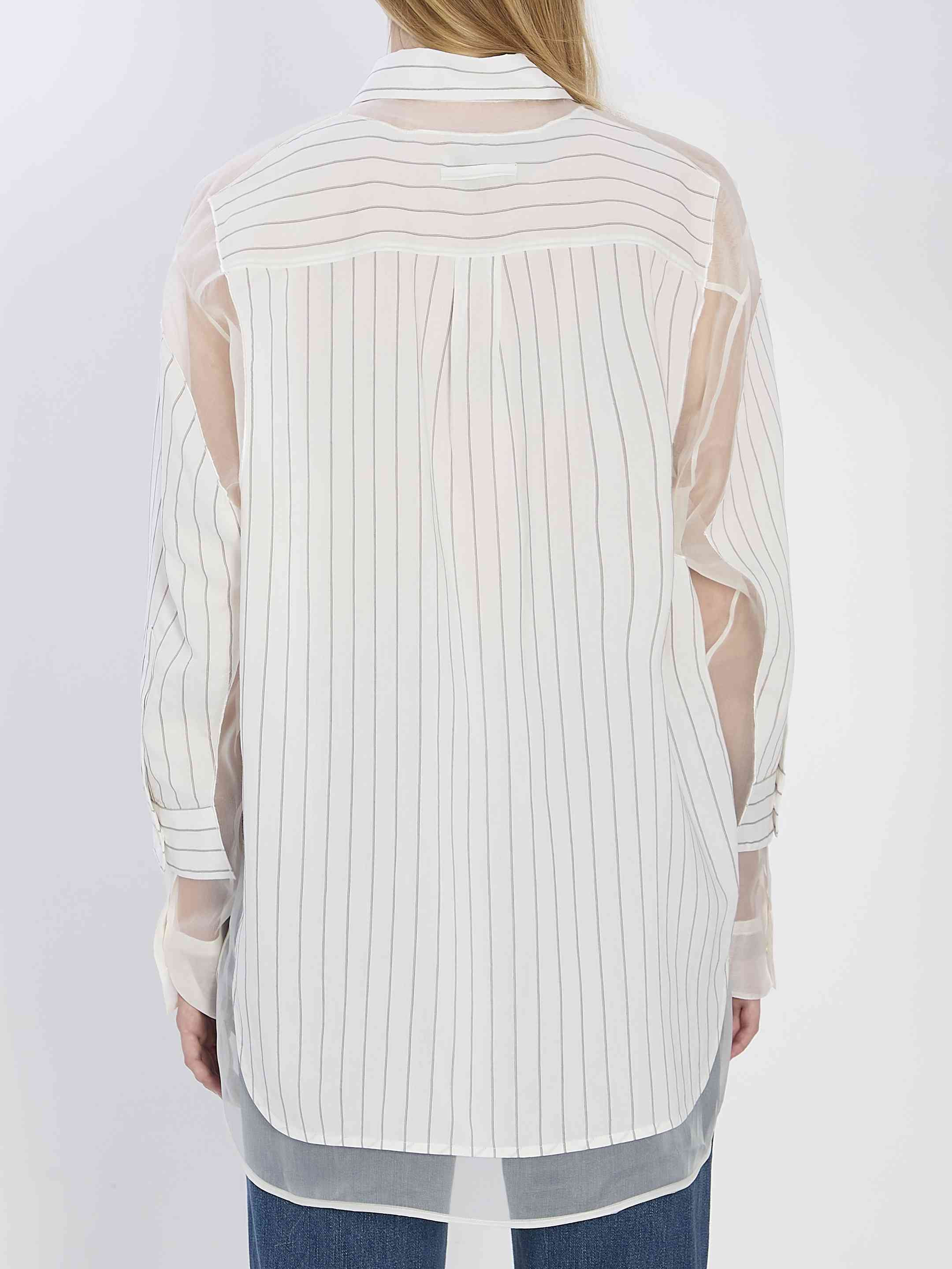 Jean Paul Gaultier Women Oversized Striped Shirt - 4