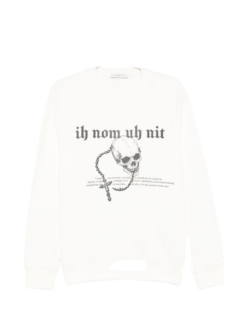 skull-print sweatshirt 1