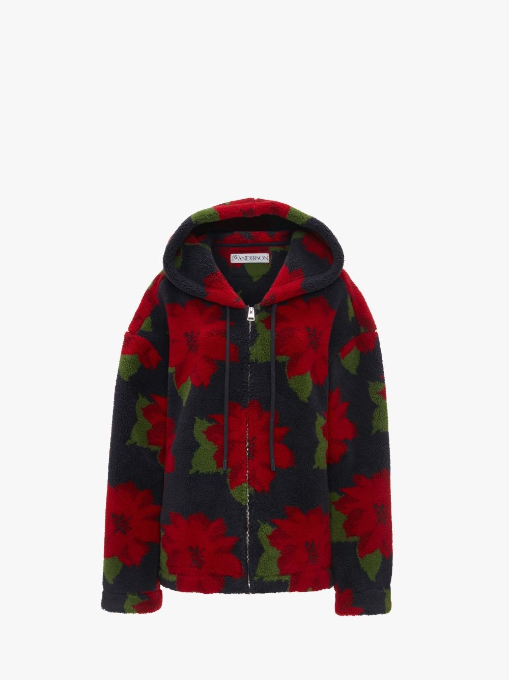 FLEECE HOODED JACKET - 1