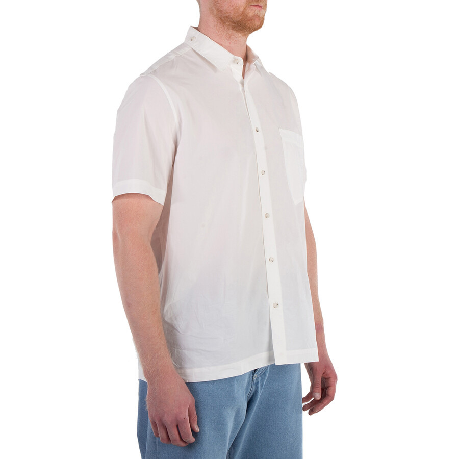 Nanushka White Adam Short-Sleeve Cotton Shirt - 4