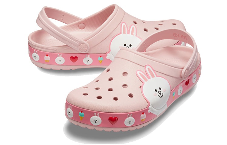 Crocs x Line Friends Beach Pink Unisex Sandals 205791-606 - 4