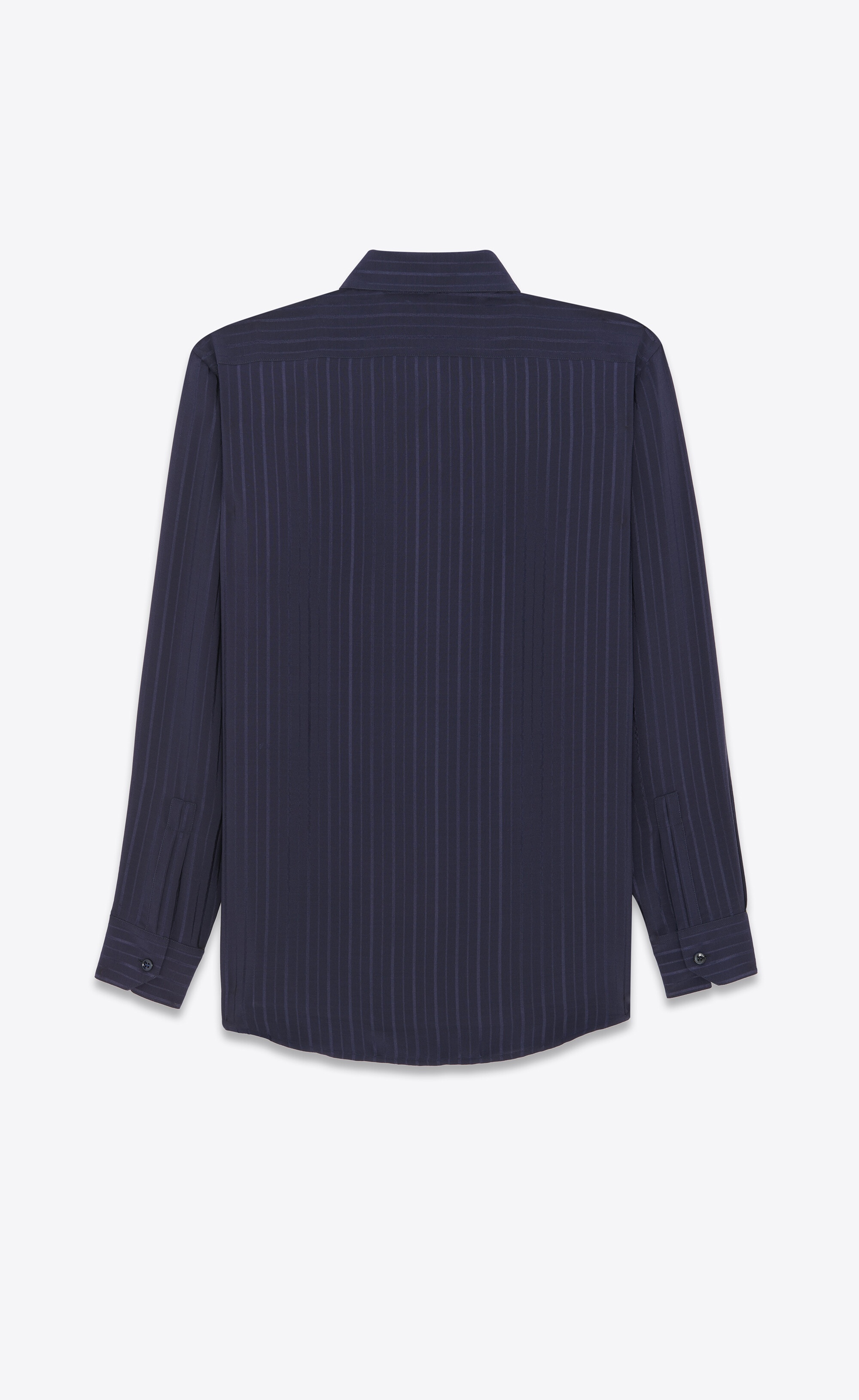 shirt in striped silk crepe de chine - 2