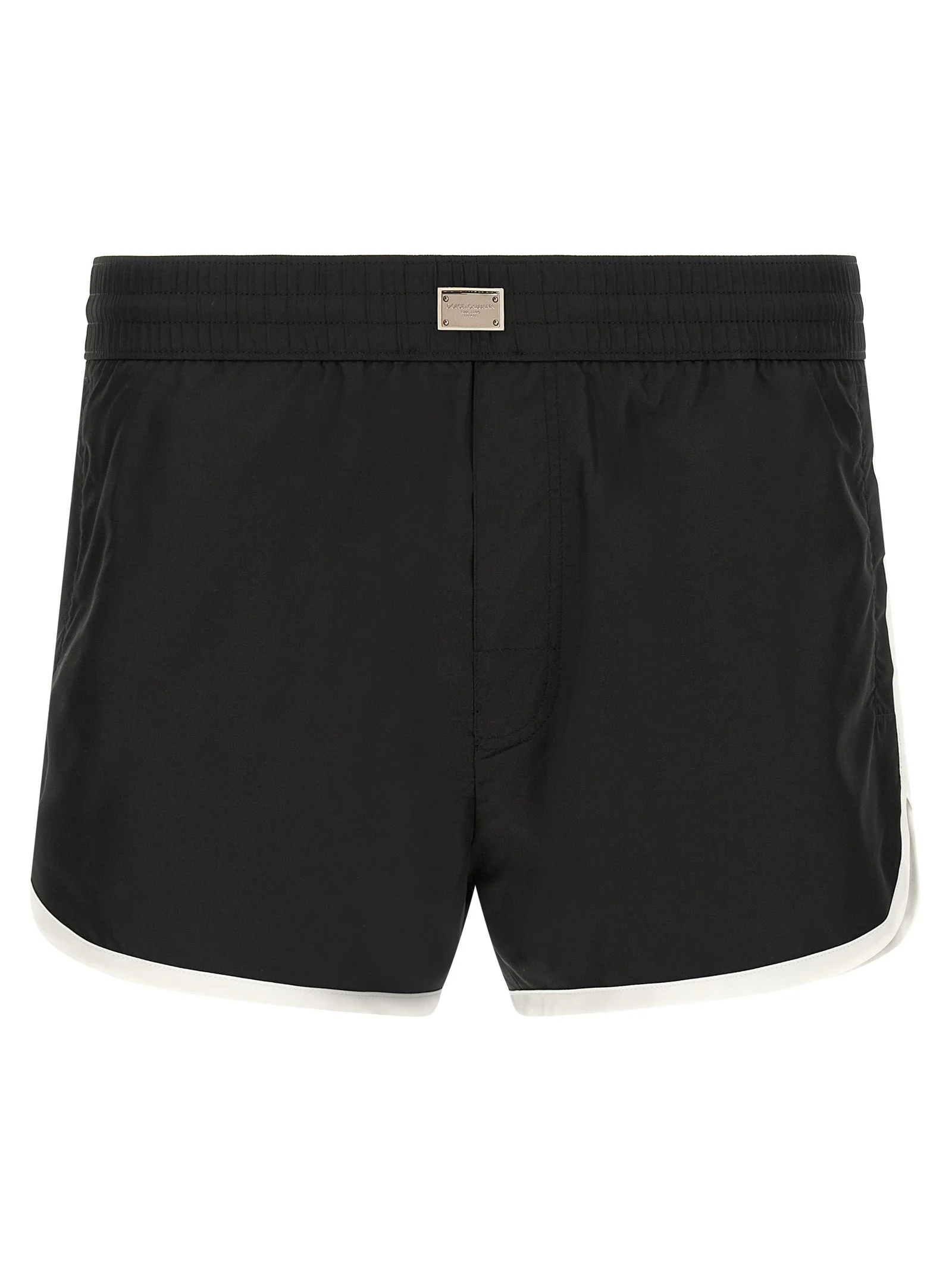 Logo Swimsuit Beachwear White/Black - 1