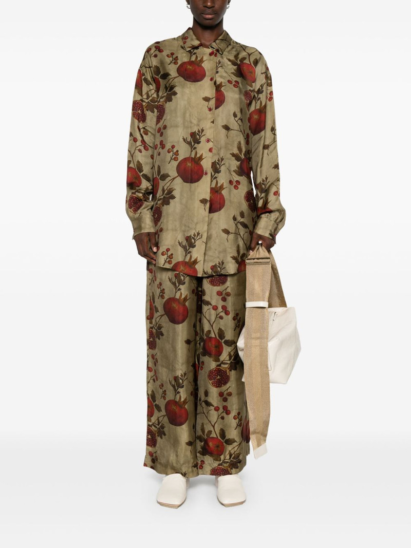UMA WANG pomegranate-print shirt outlook
