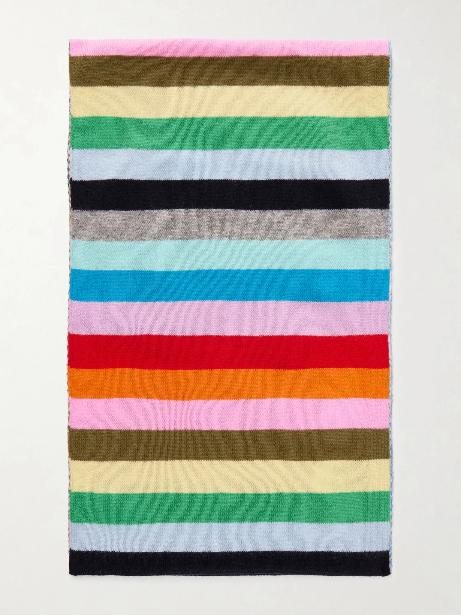 Striped cashmere scarf Multi - 1