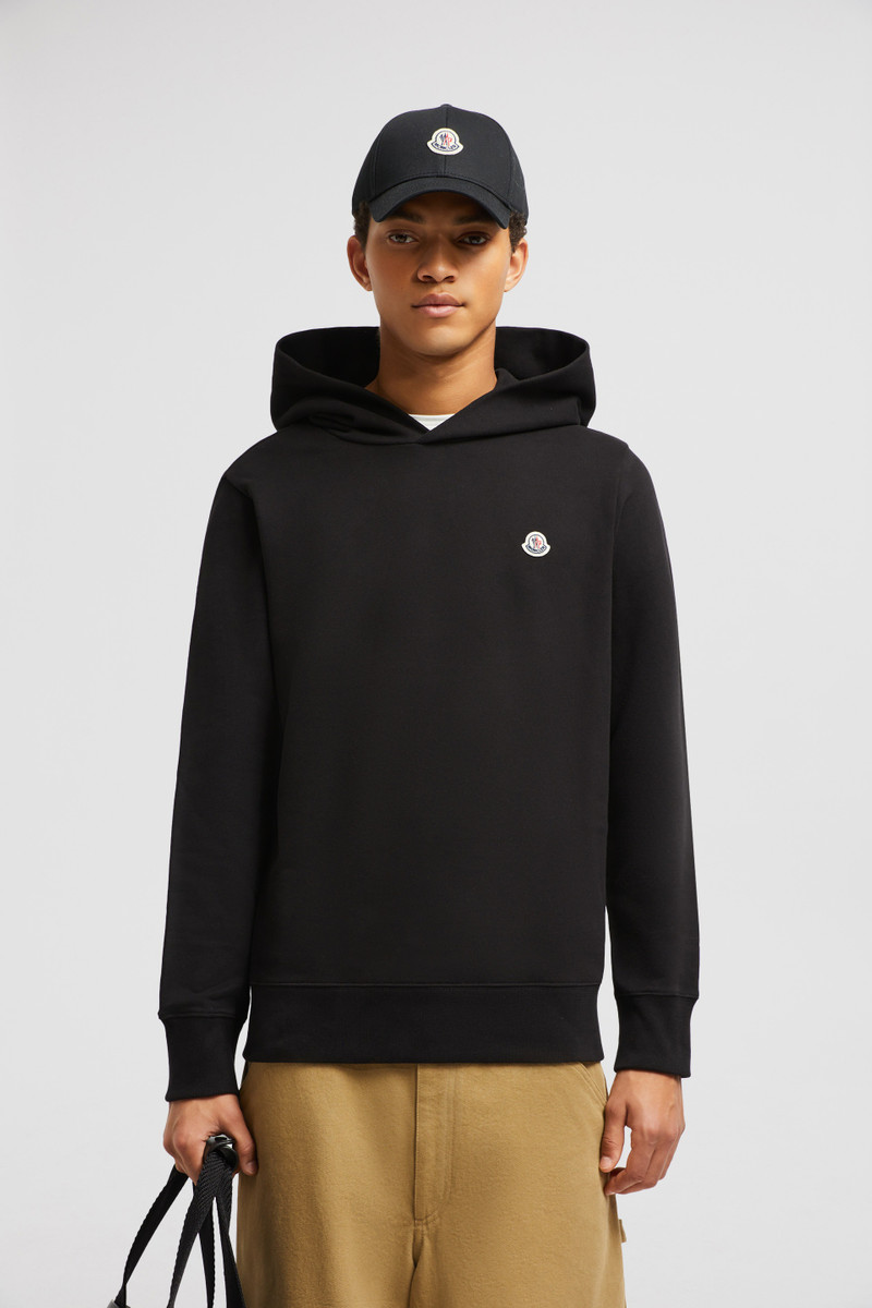 Moncler Logo Patch Cotton Hoodie outlook