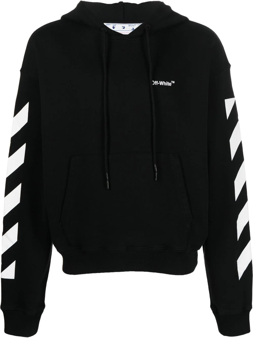 logo-print drawstring hoodie - 1
