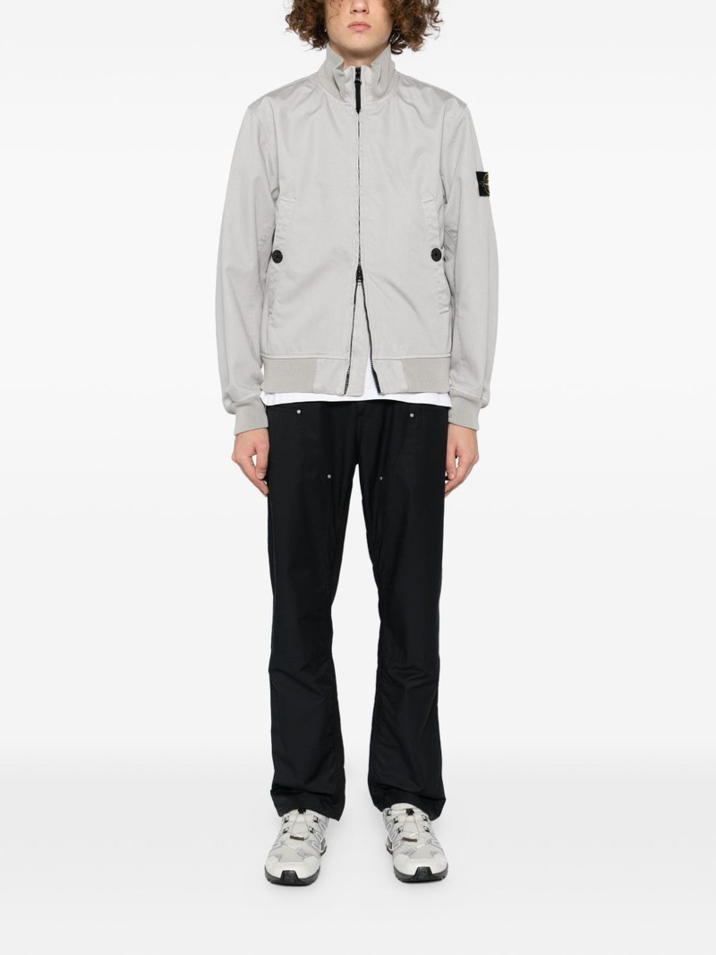 Stone Island logo-patch bomber jacket outlook