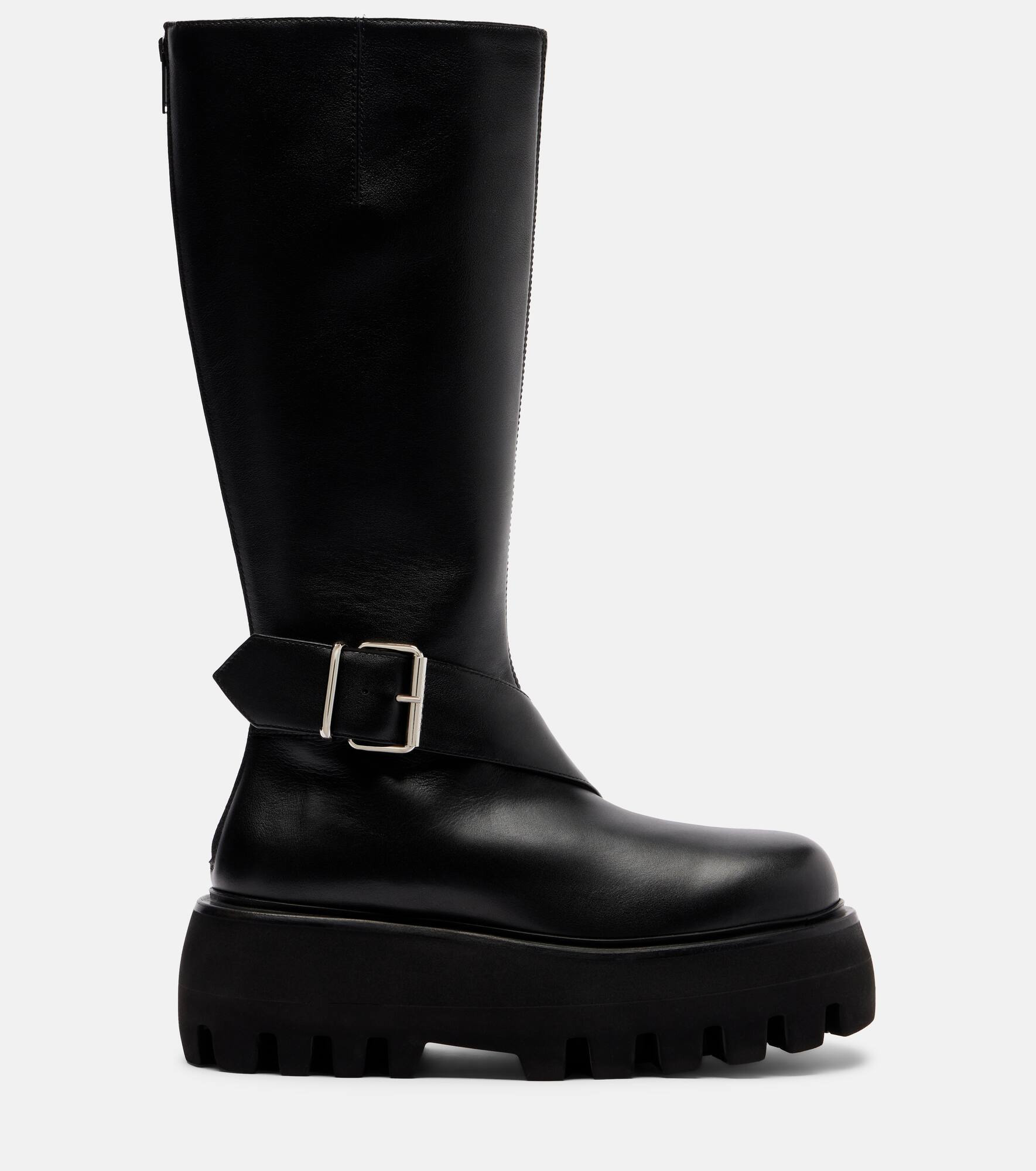 Leather knee-high boots - 4