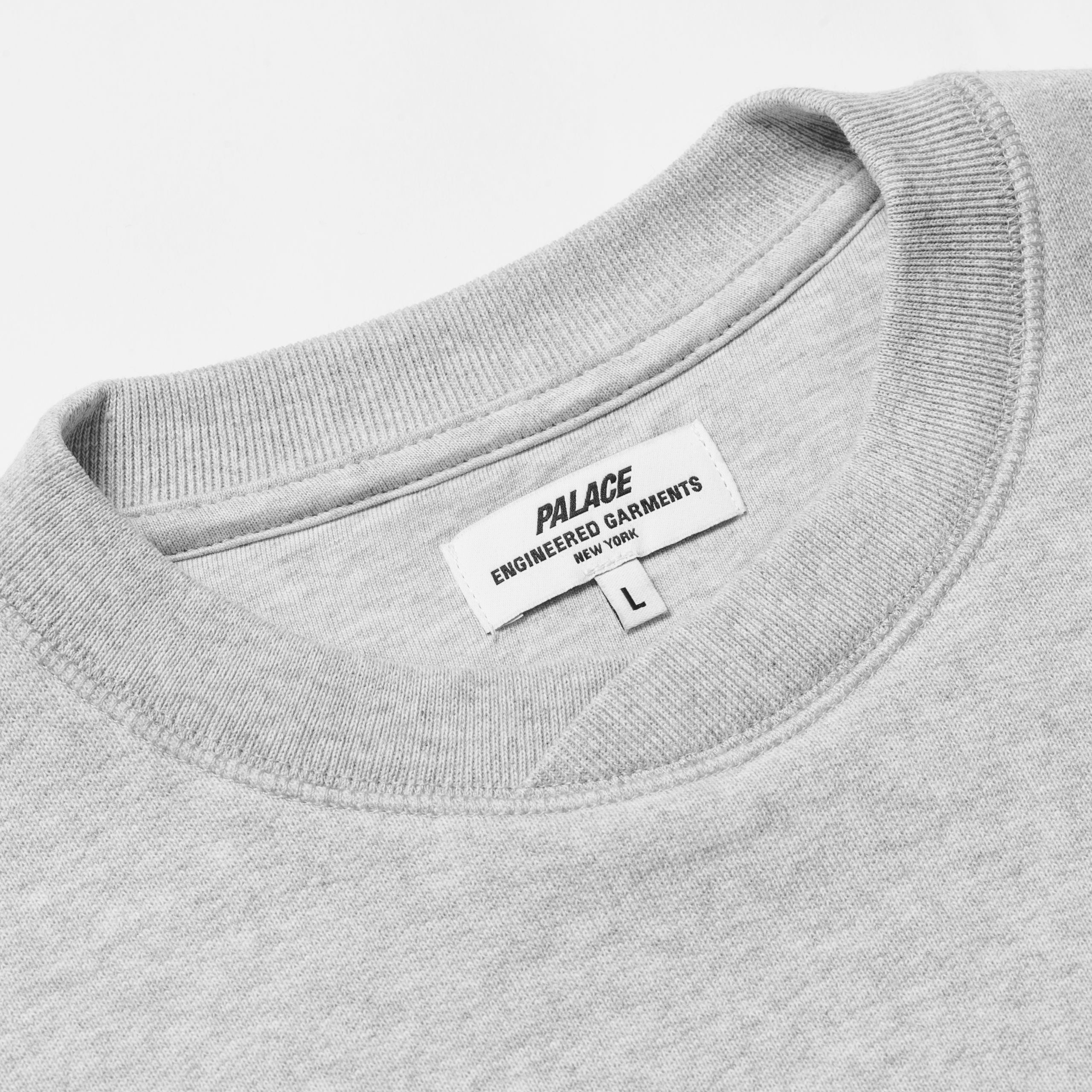 PALACE ENGINEERED GARMENTS CREW GREY MARL - 2