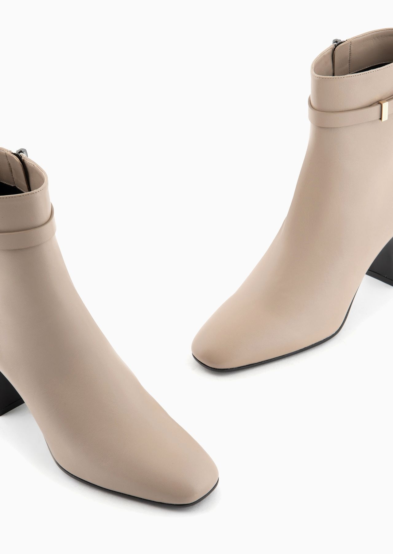 Nappa-leather heeled ankle boots - 5
