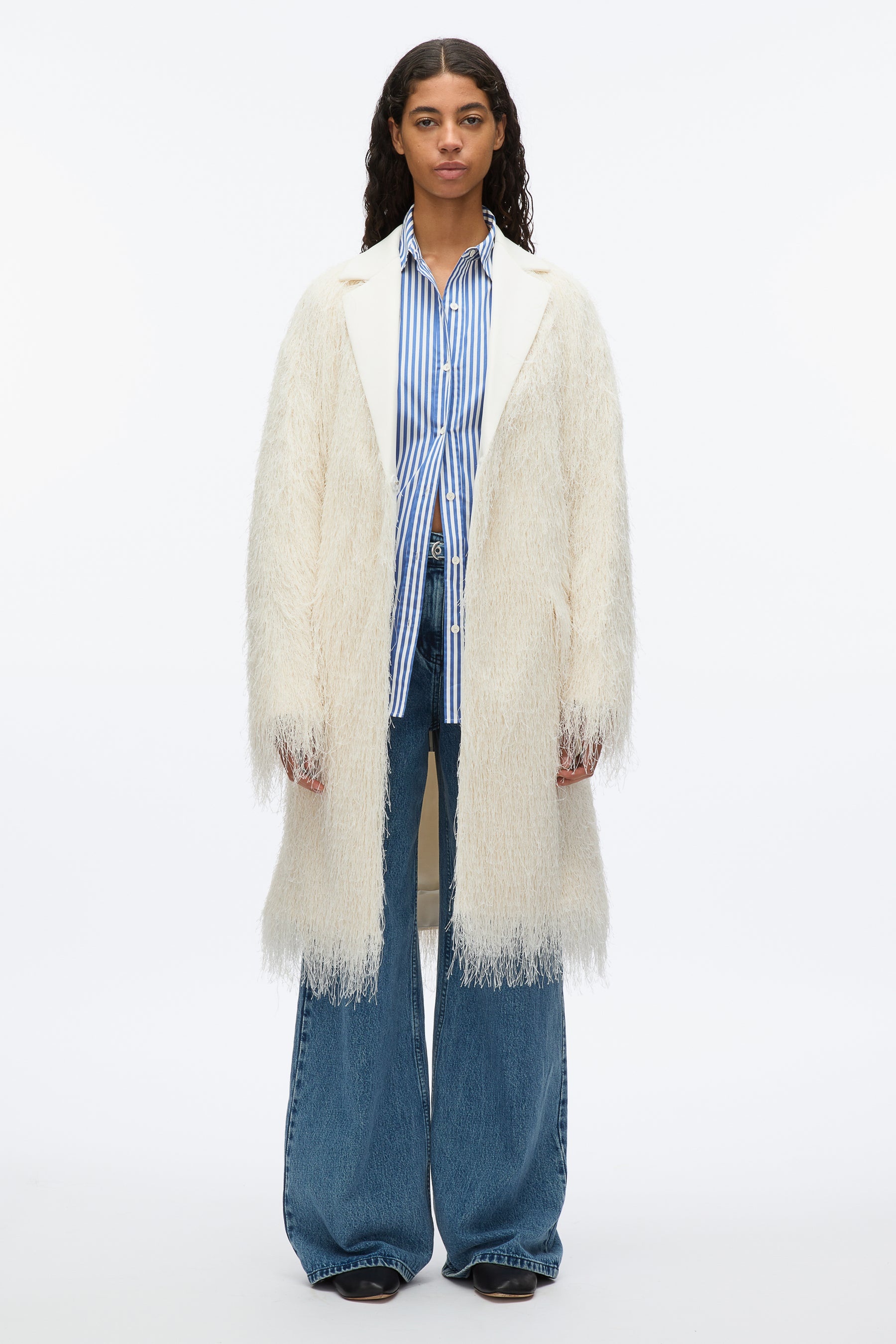 Fringe Tuxedo Coat - 1