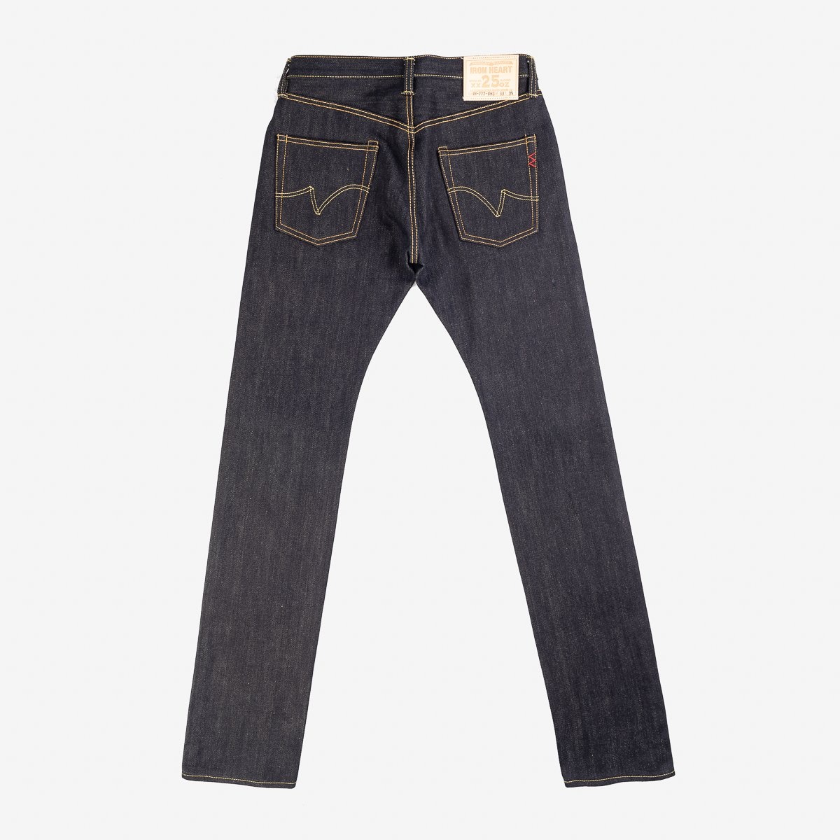 IH-777-XHS 25oz Selvedge Denim Slim Tapered Cut Jeans - Indigo - 5