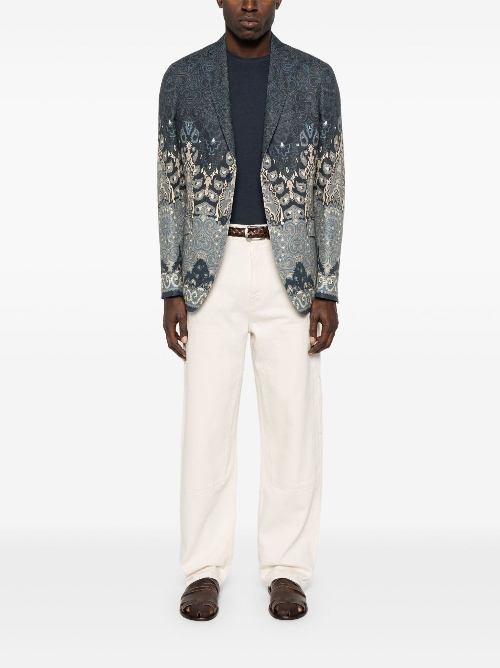 RAW CARGO DENIM PANTS - 2
