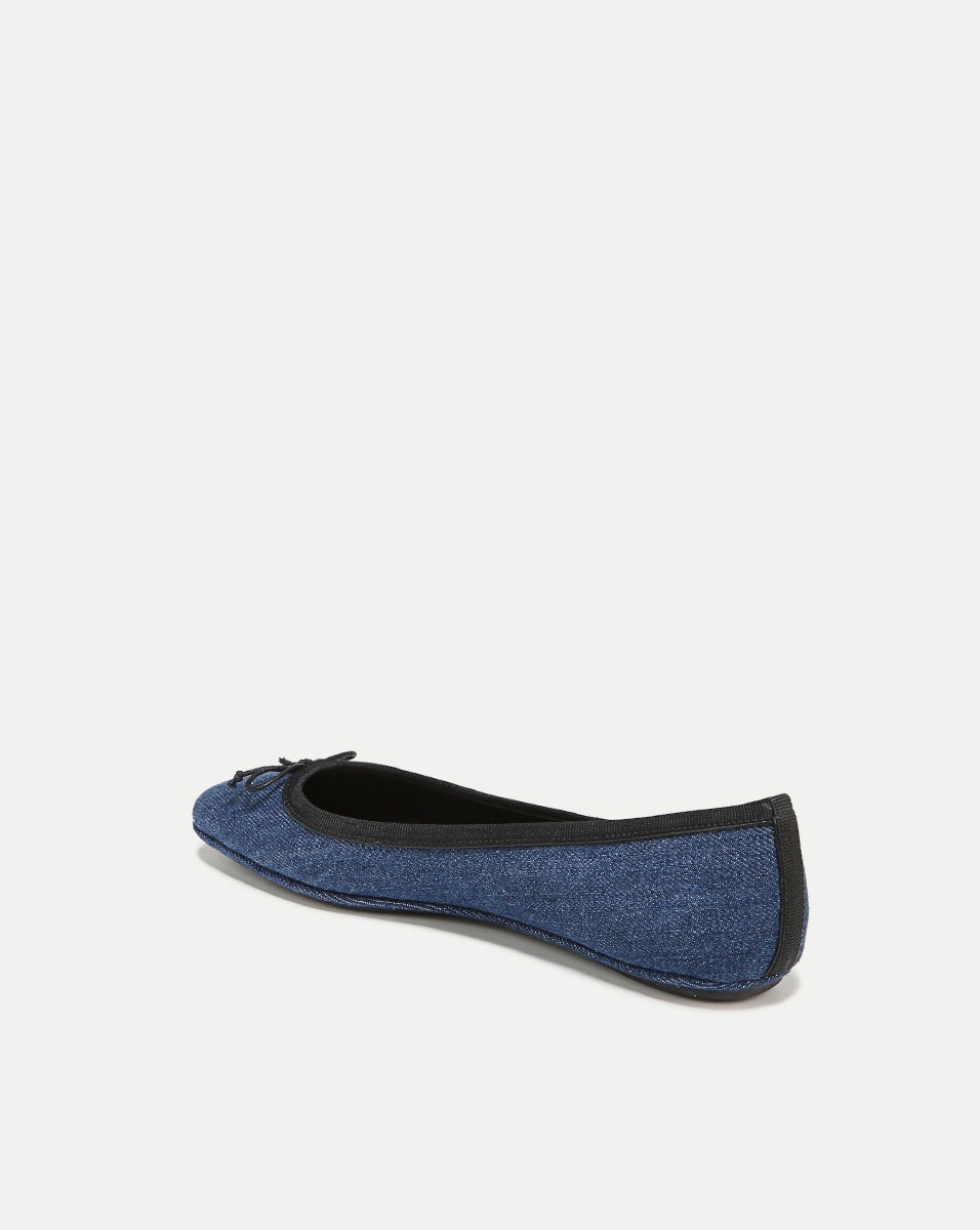 BEATRIX DENIM BALLET FLAT - 4