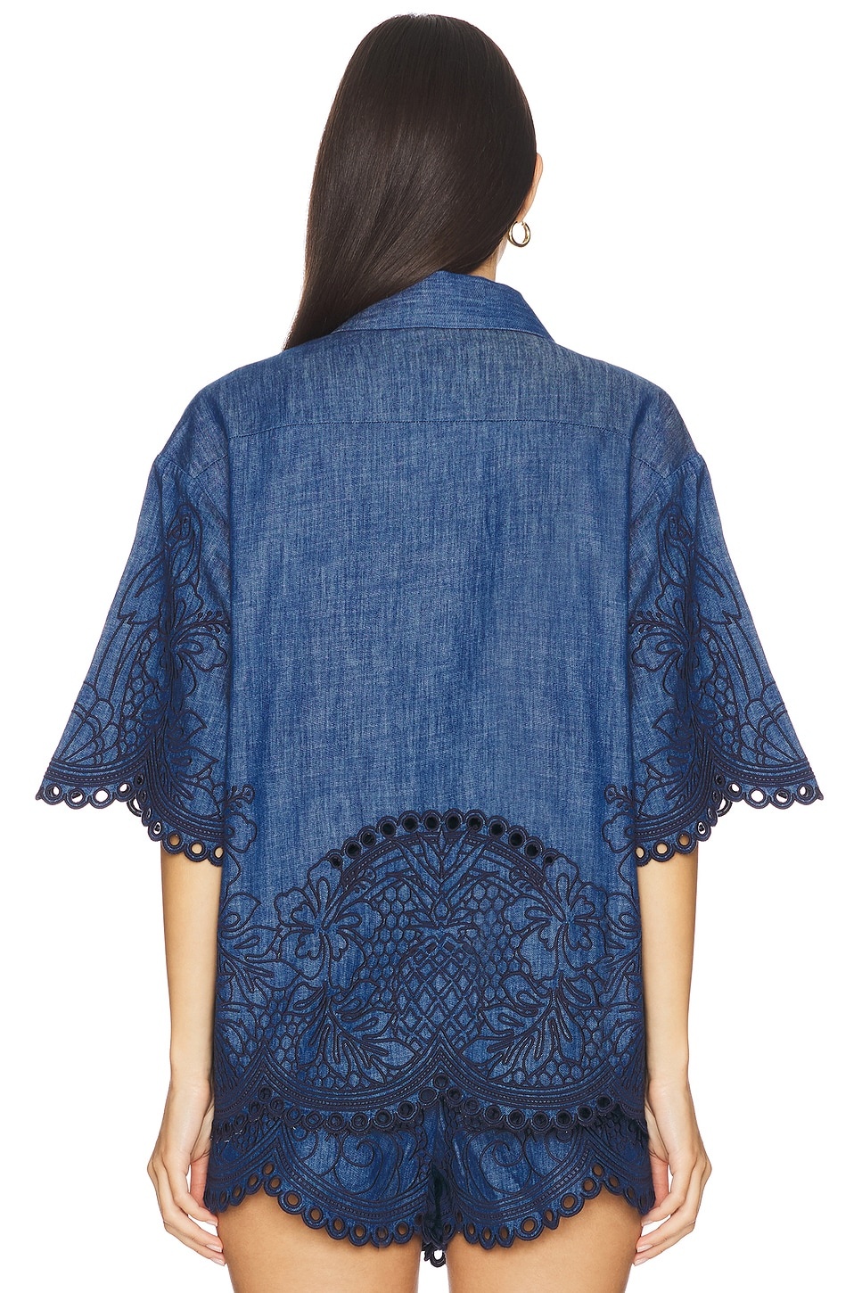 Coco Embroidered Denim Shirt - 3