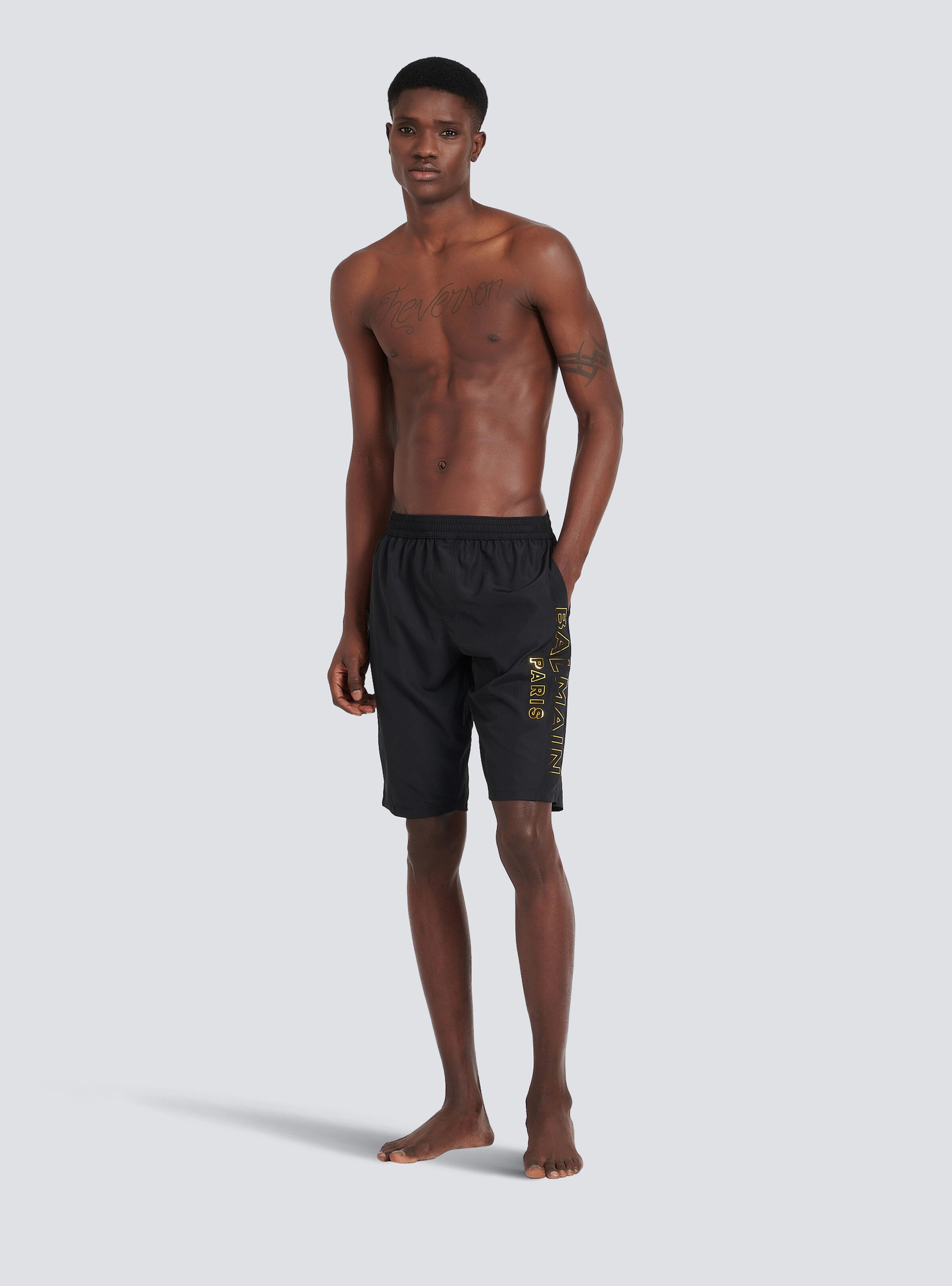 Balmain logo swim shorts - 2
