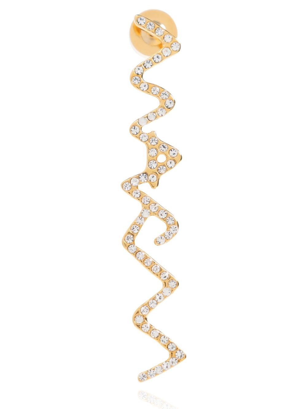 logo drop earrings - 4
