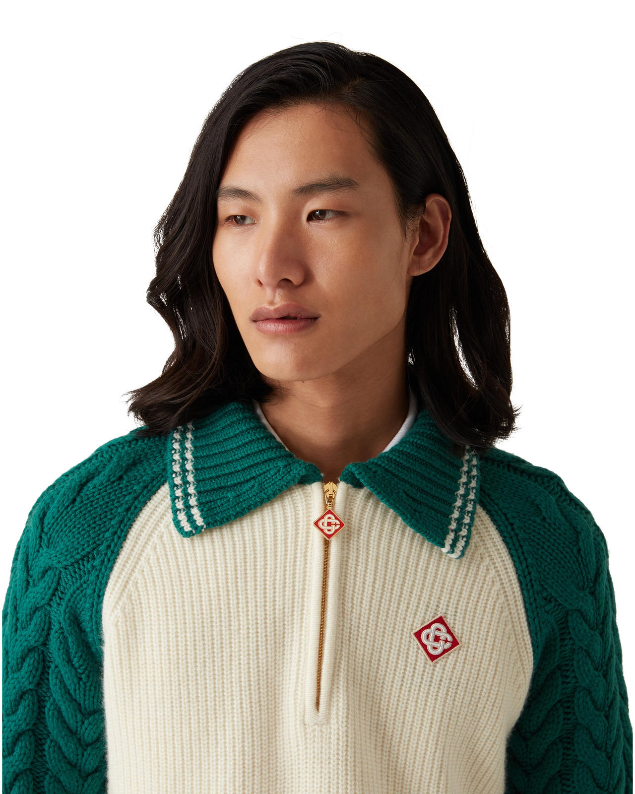 Cashmere Cable Knit Jumper | Casablanca Paris - 5