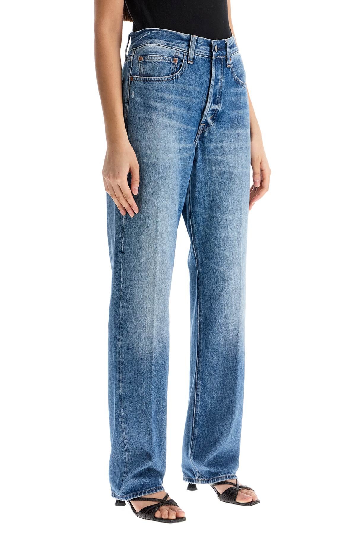 Polo Ralph Lauren - Polo Ralph Lauren light blue high-waisted straight women's jeans - 2
