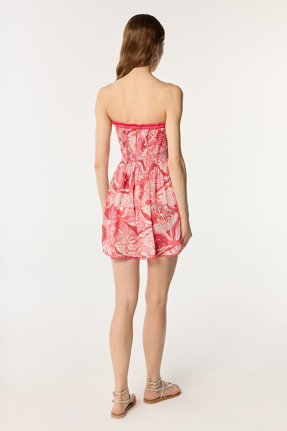 Bandeau Dress Claire - Pink Tiger Lily - 3