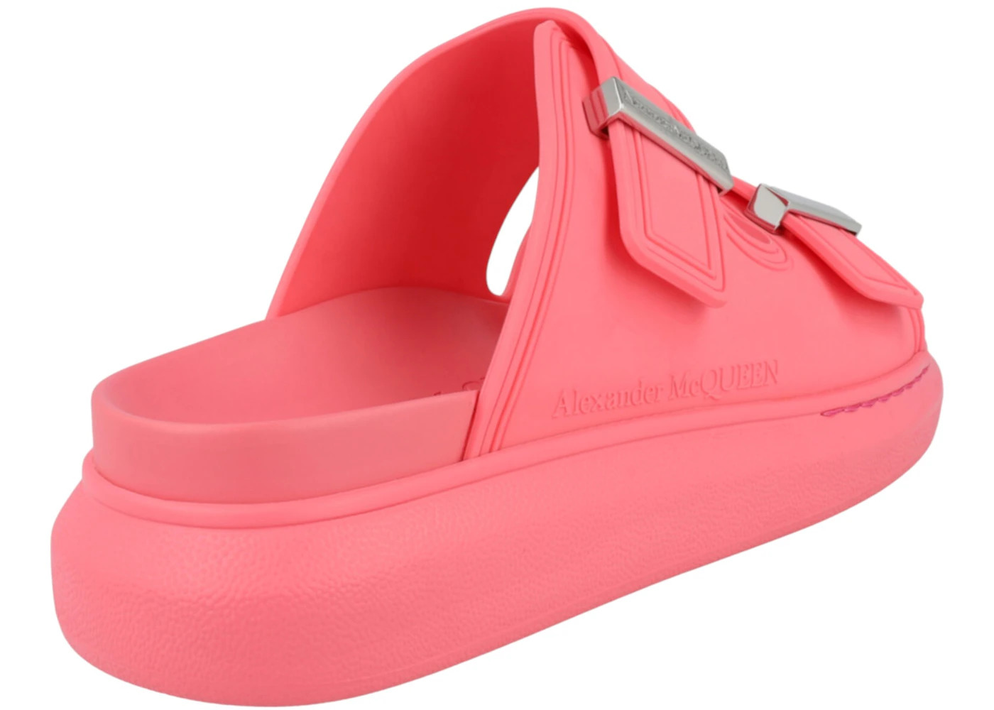 Alexander McQueen Hybrid Buckled Sandals Coral (Women's) - 3