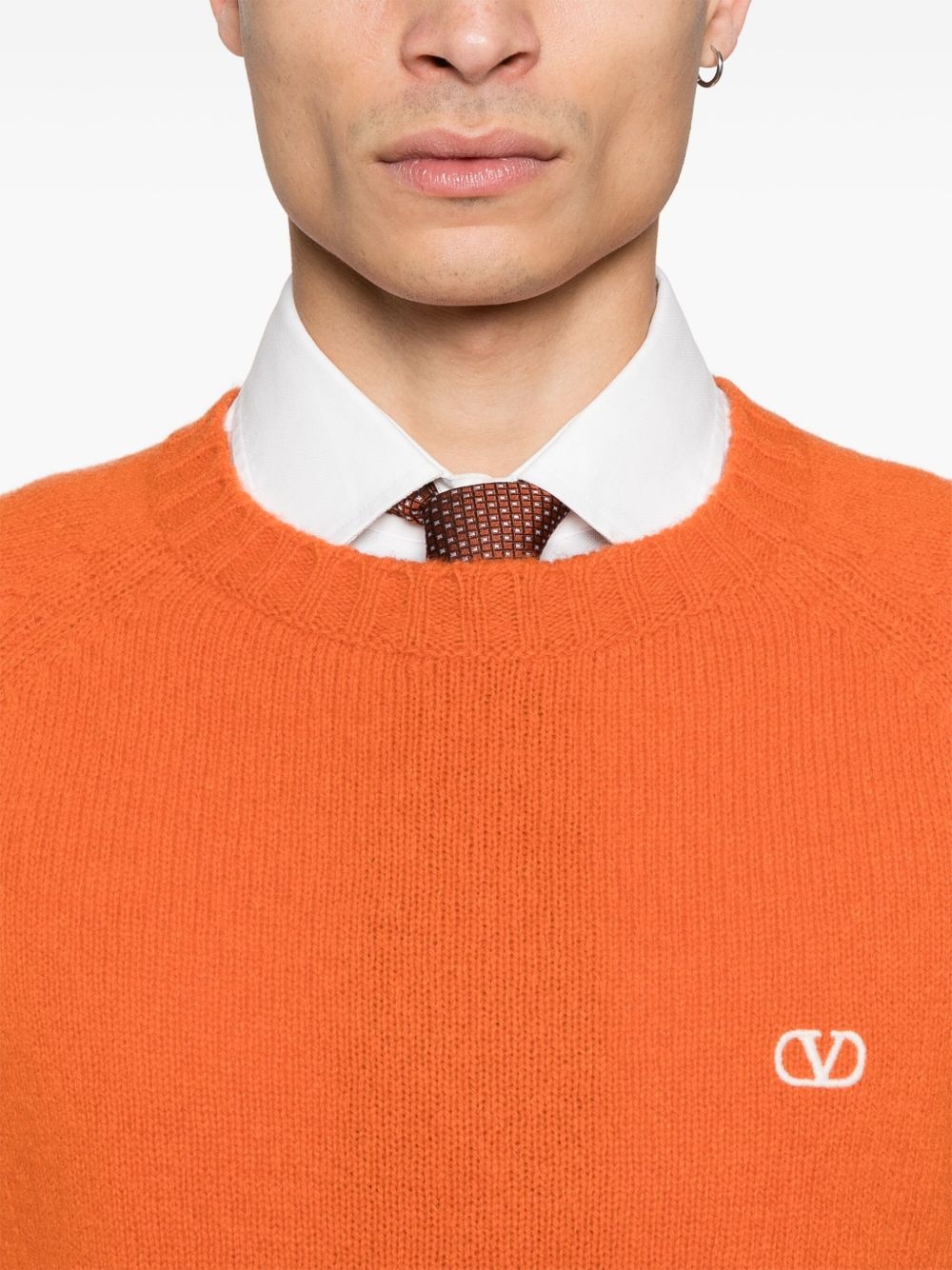VLogo-Signature wool sweater - 5