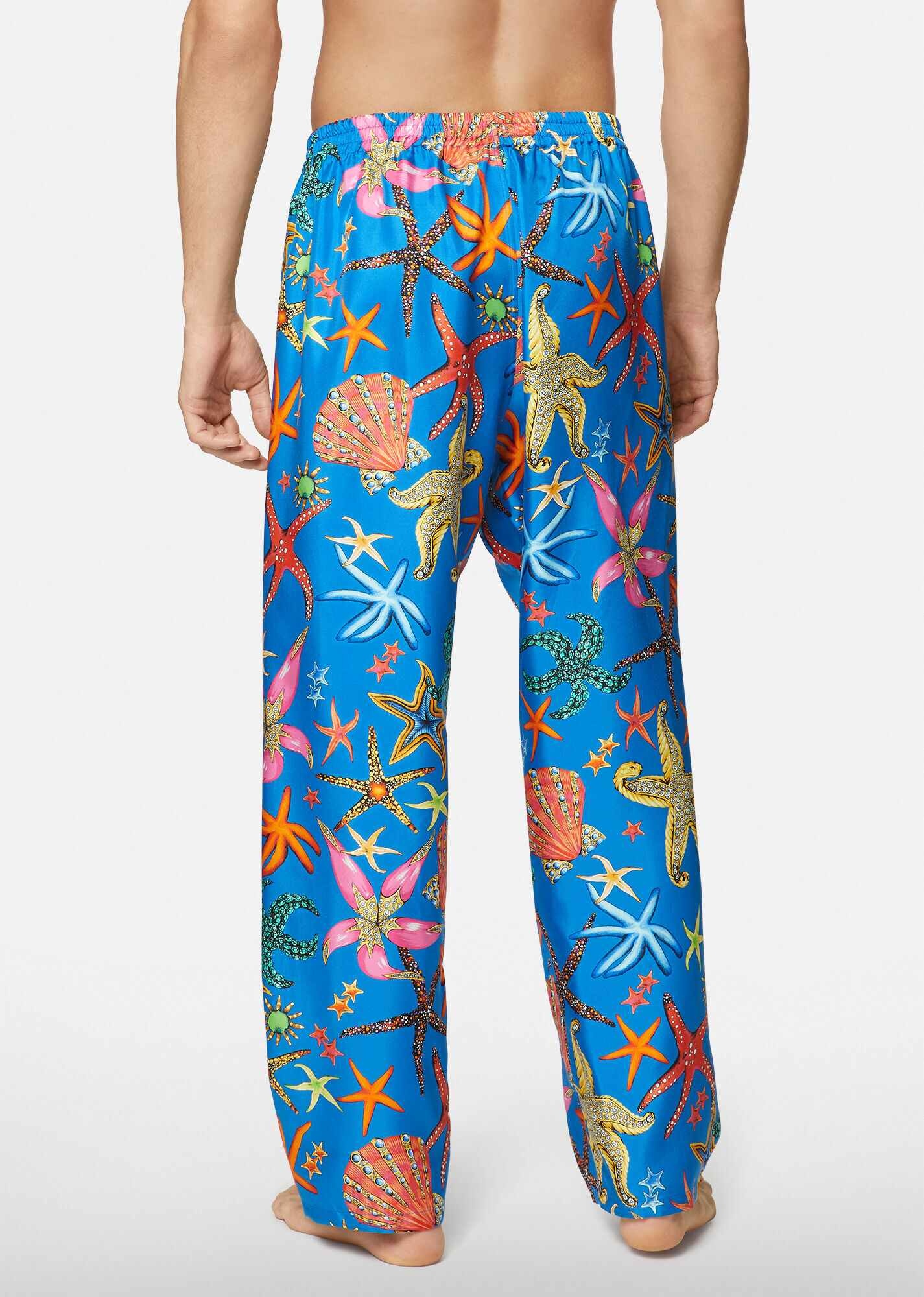 Trésor de la Mer Print Silk Pajama Pants - 3