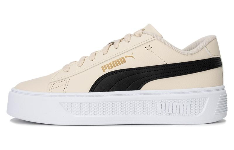 (WMNS) PUMA Platform Sneakers 'Beige Black' 390758-08 - 2