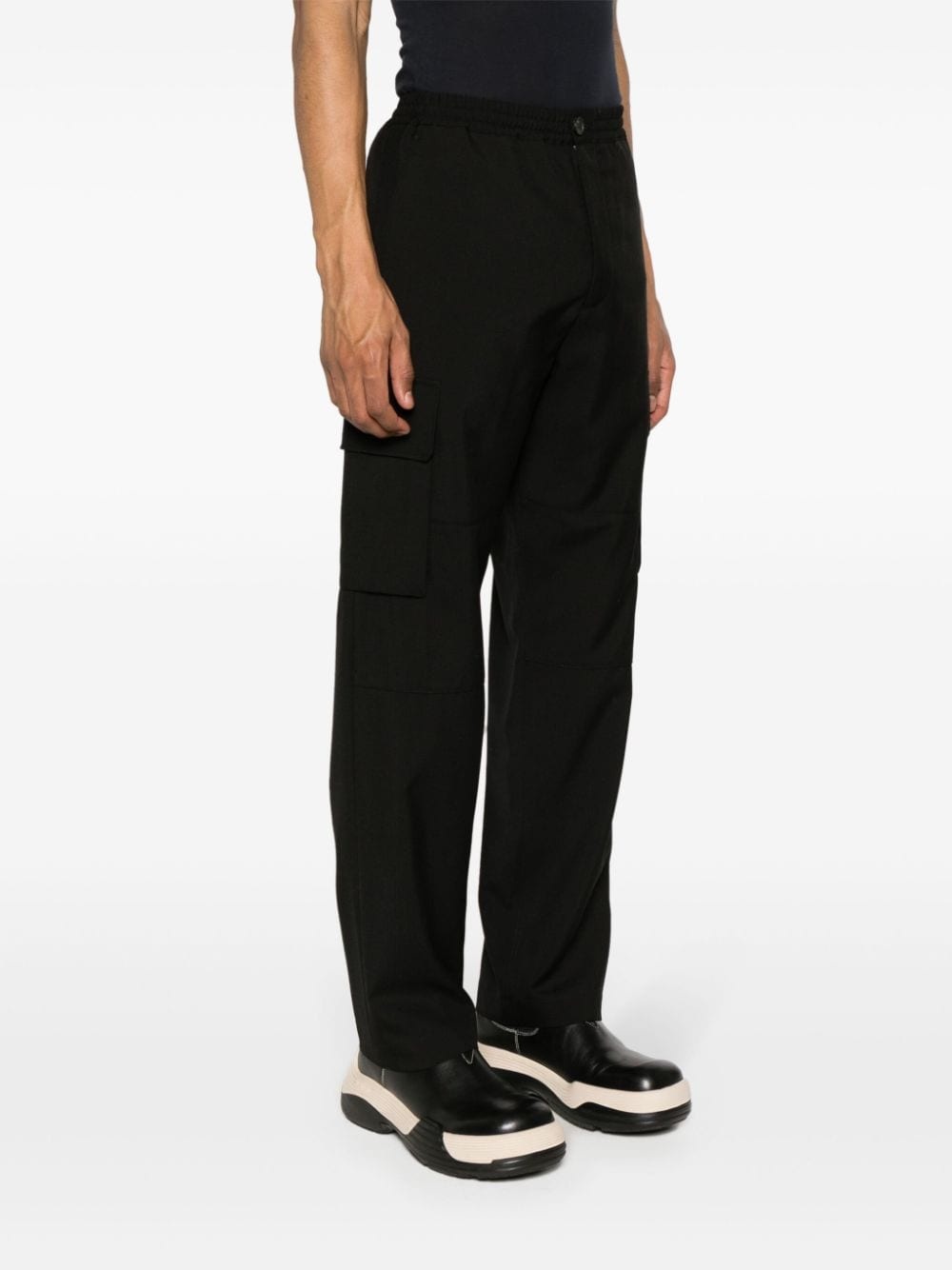 straight-leg cargo trousers - 3