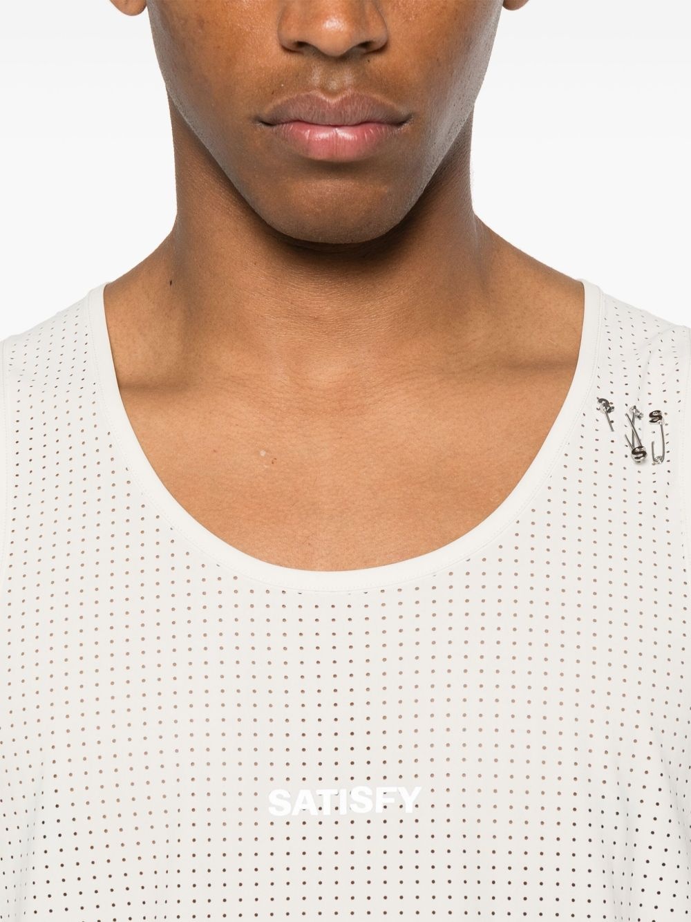 logo-print tank top - 4
