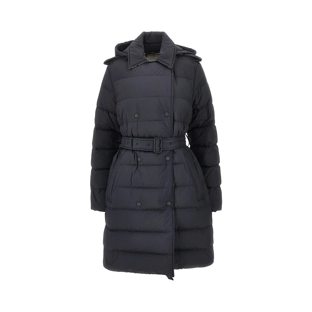 Burberry Knee-length Down Jacket Black Women - 1