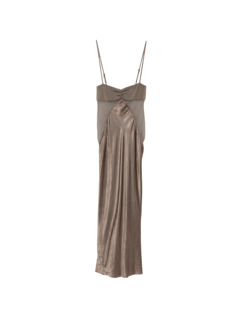 sheer panelled dress 1