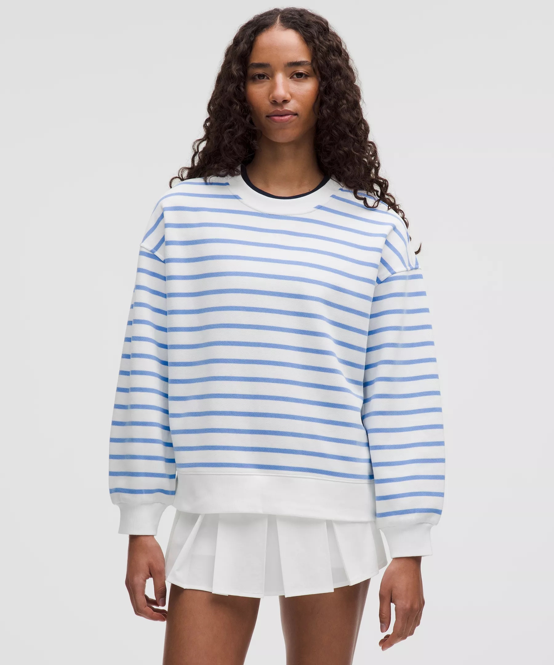 Perfectly Oversized Fleece Crewneck Pullover - 1
