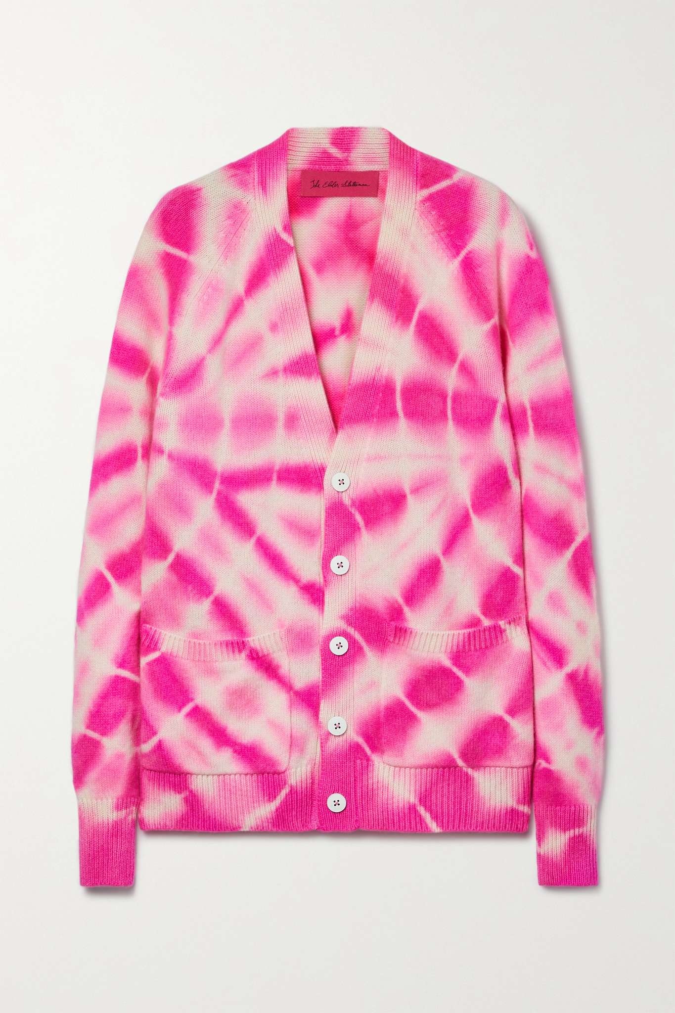 Tie-dyed cashmere cardigan - 1