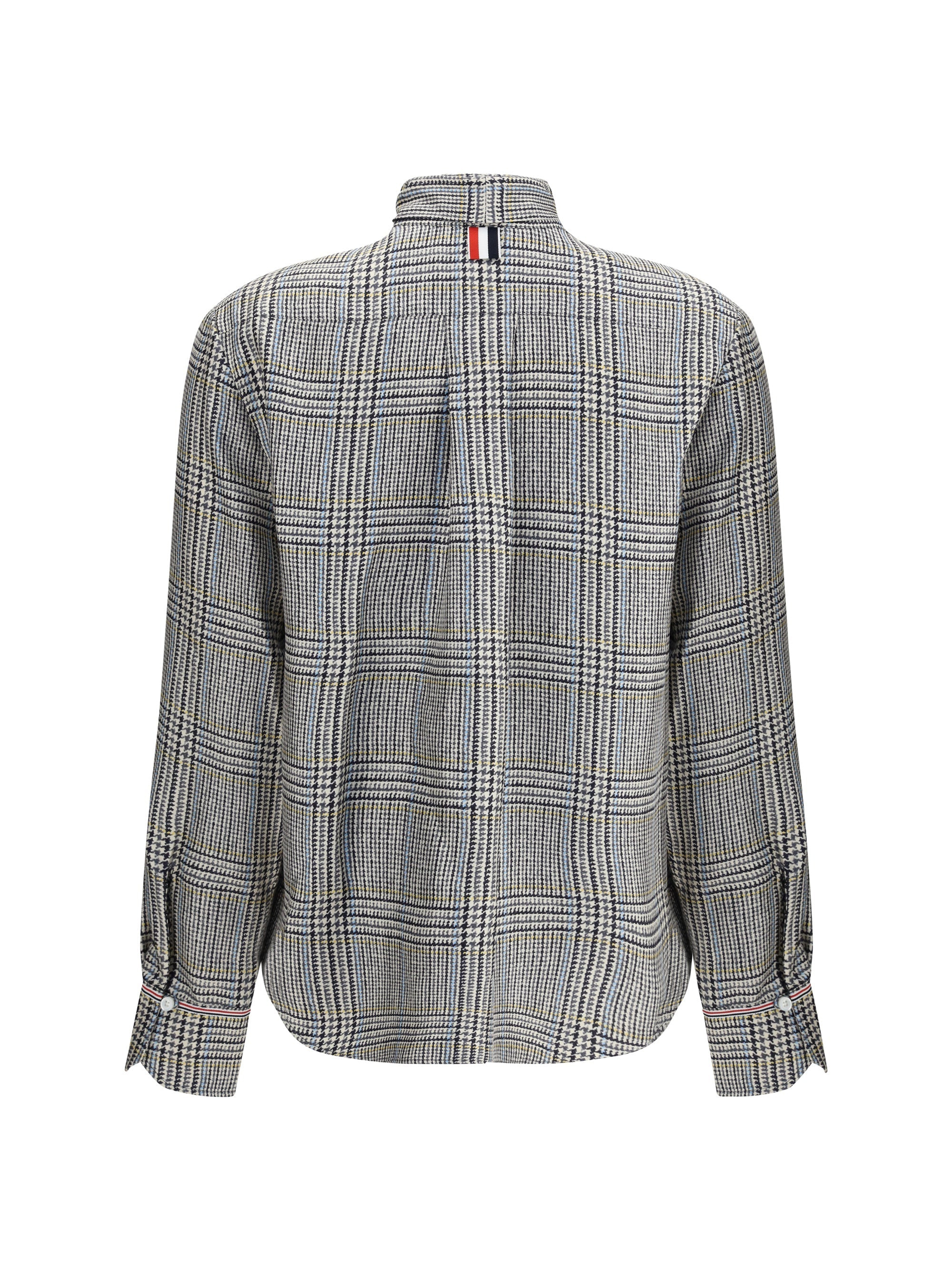 Thom Browne Women Hunting Tweed Silk Twill Shirt - 2