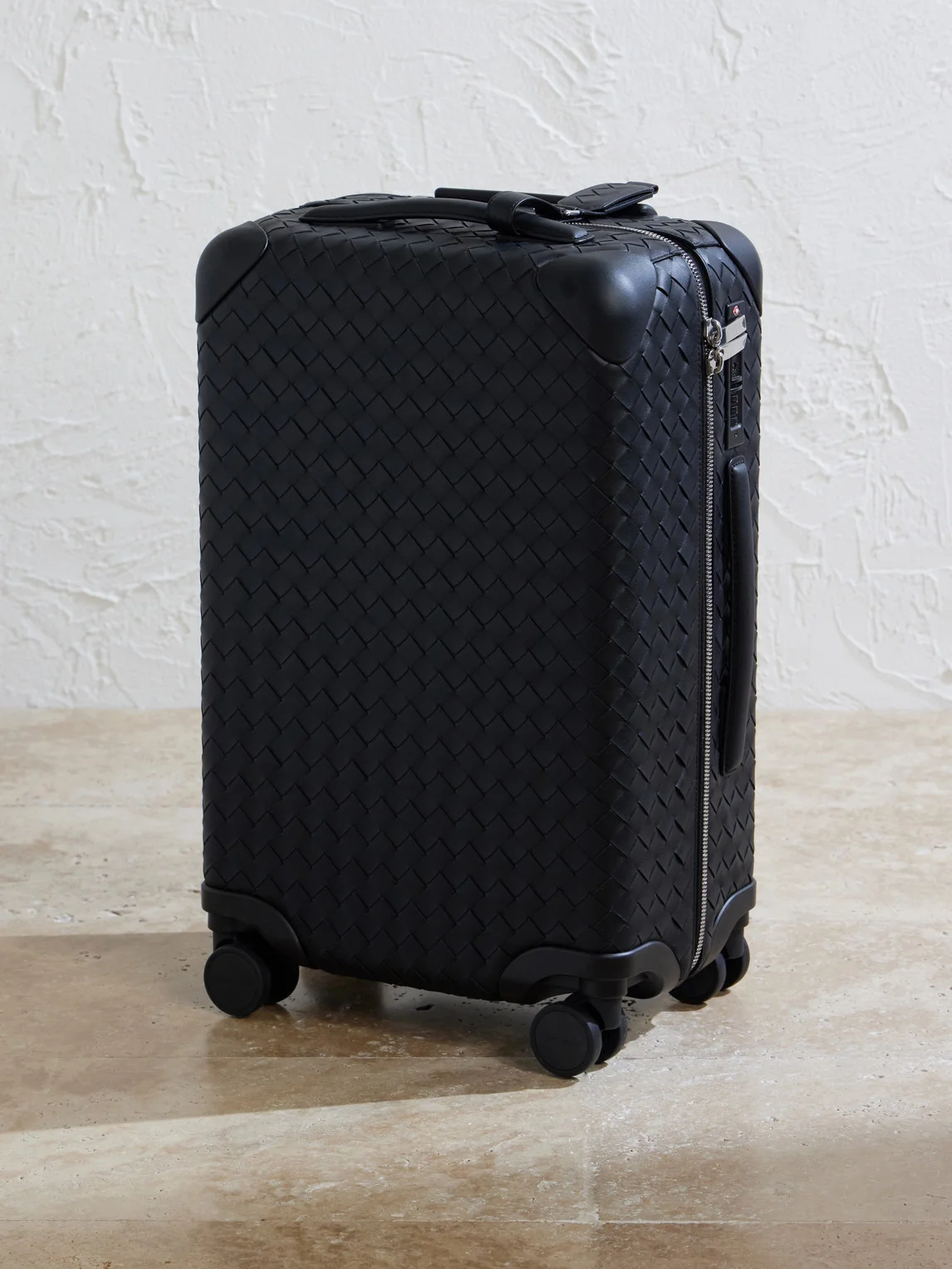 Odissey Intrecciato Leather Suitcase - 1